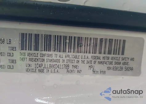 2019 Jeep Cherokee Altitude Fwd from USA, damaged, VIN 1C4PJLLB0KD411789